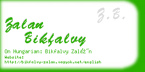 zalan bikfalvy business card